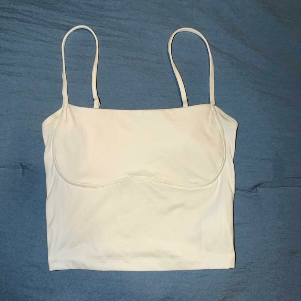 Gilly Hicks Cream Spaghetti Strap Top